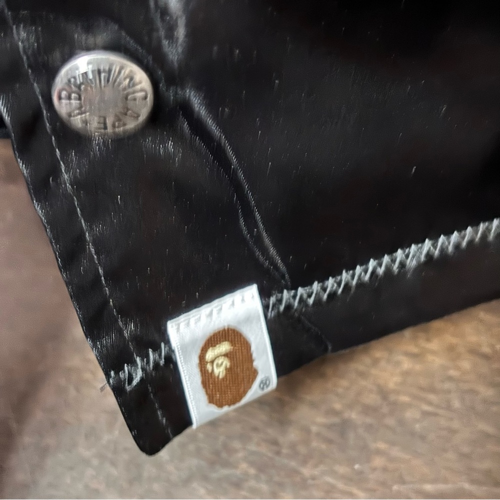 🔥 BAPE Japan Mens Silk Tiger Embroidered Sukajan Jacket L Black Gold 🔥 - Picture 11 of 16